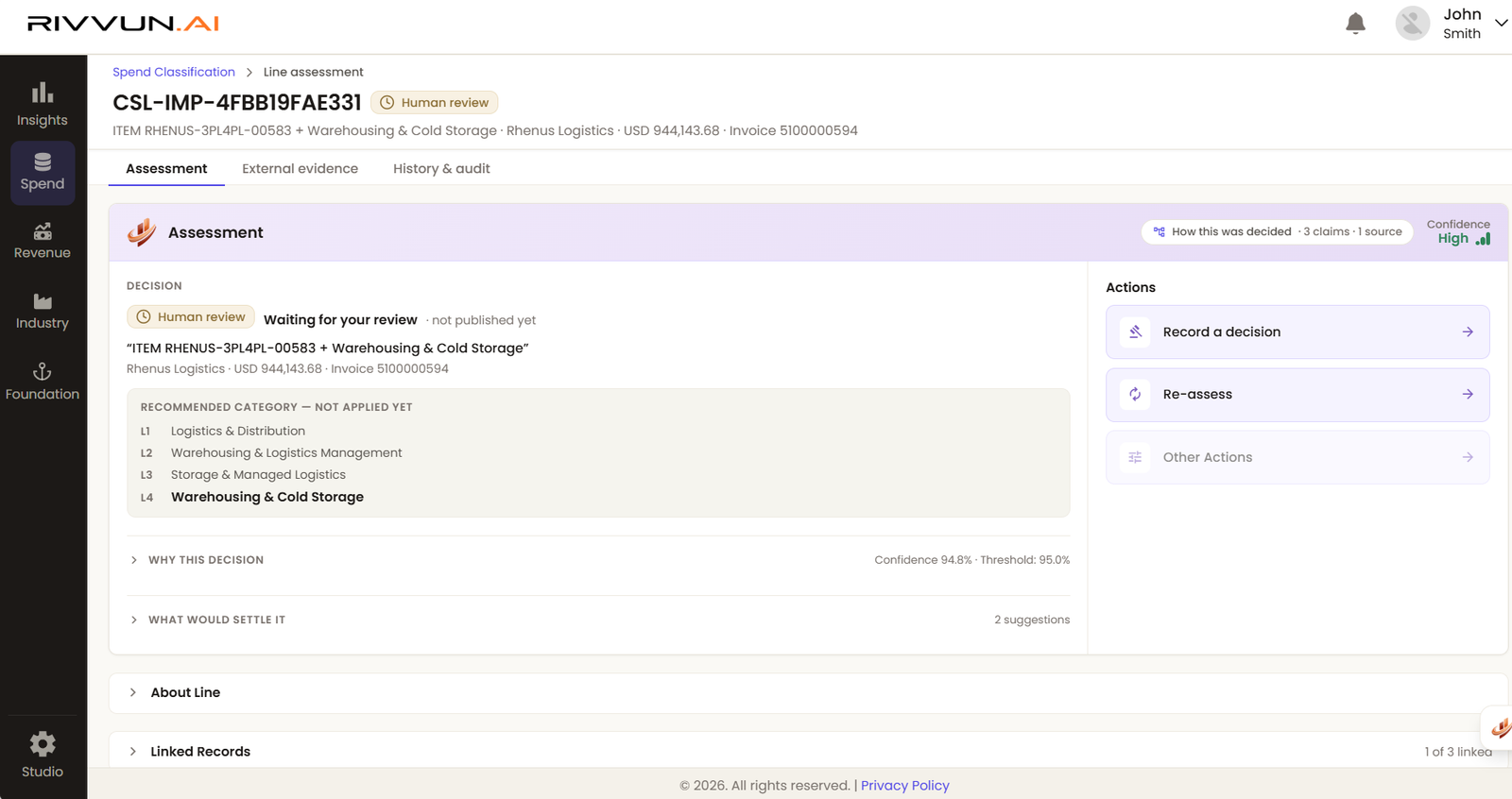 Line Decision Workbench